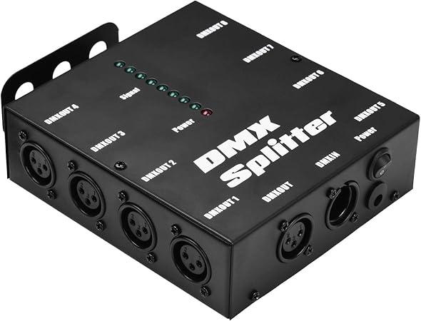 Amplificador Distribuidor DMX512 SIUKE de 8 Salidas