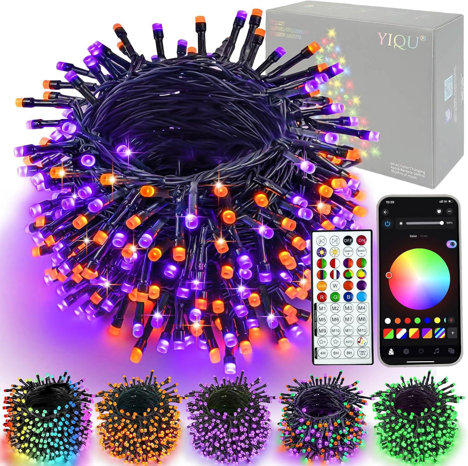 Guirnalda LED RGB con App y Sincronización Musical para Árbol de Navidad
