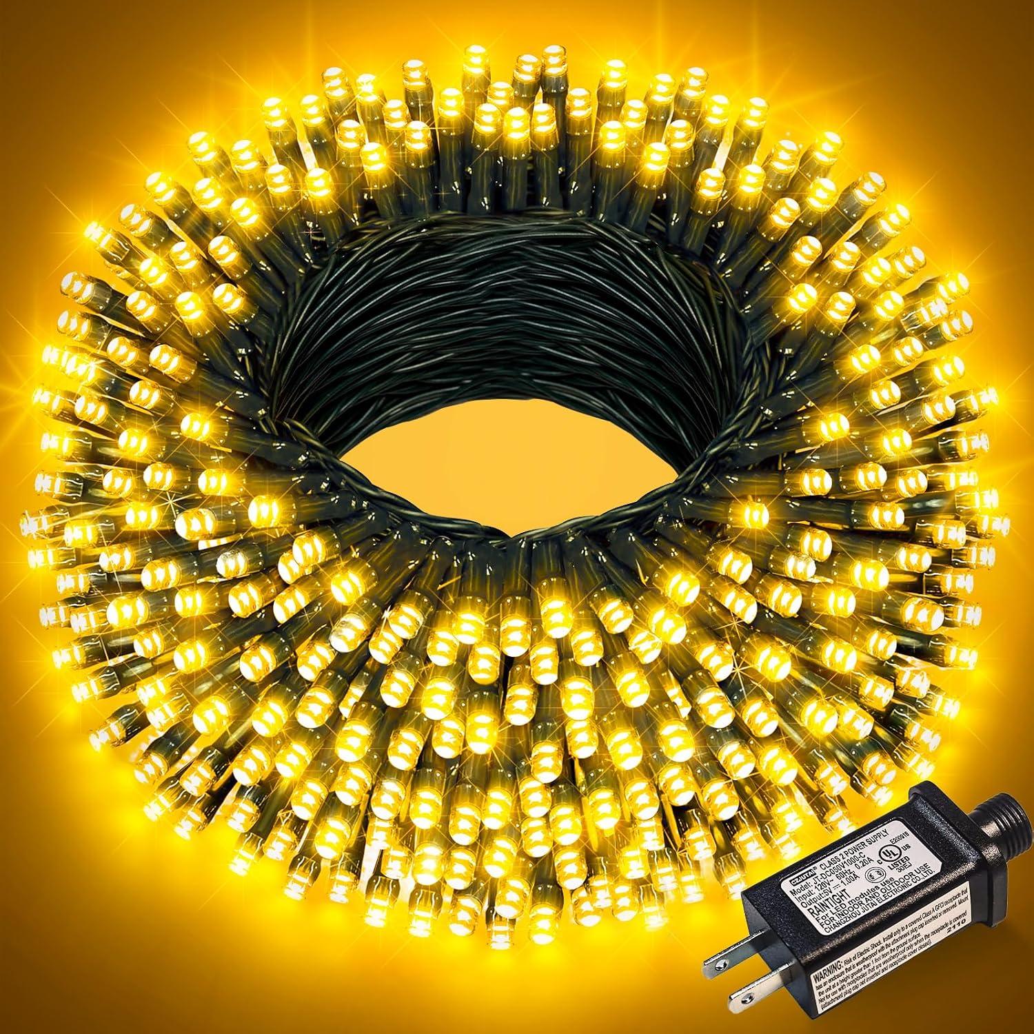Guirnalda LED 300 Luces Blanco Cálido para Árbol de Navidad (30m)