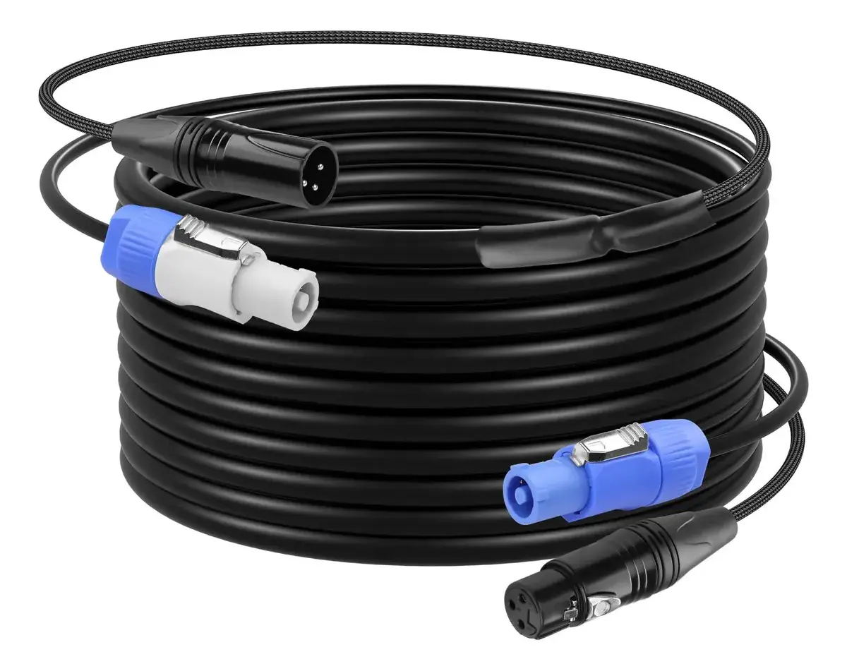 Cable de Extensión Powercon y DMX Cerxian 5m 13AWG