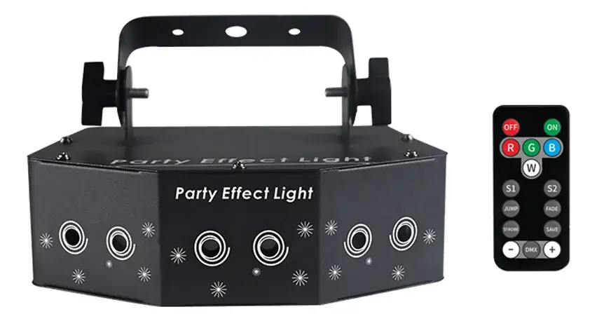 Luces de Fiesta de Discoteca DJ RGB de 6 Ojos