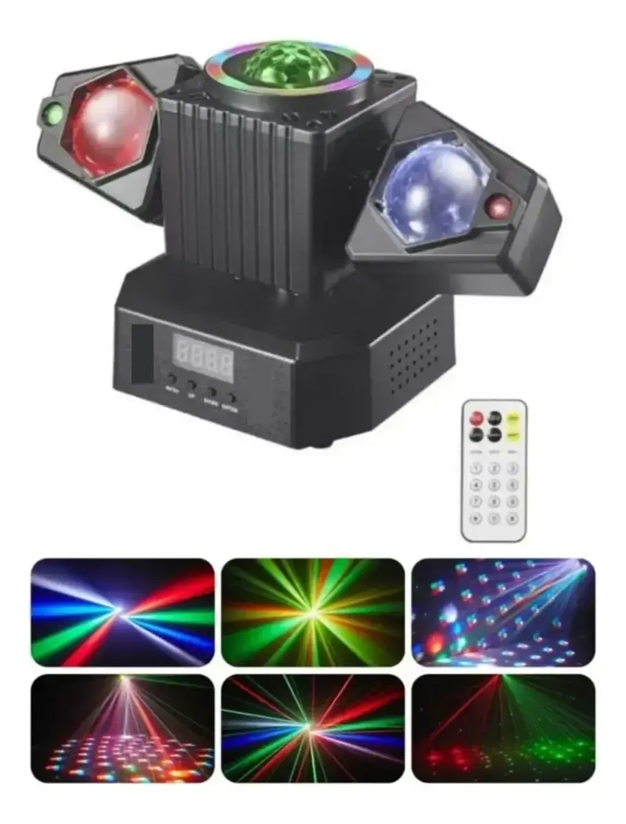 Cabezal Móvil LED Doble Brazo Beam Luces DJ Efecto Escenario