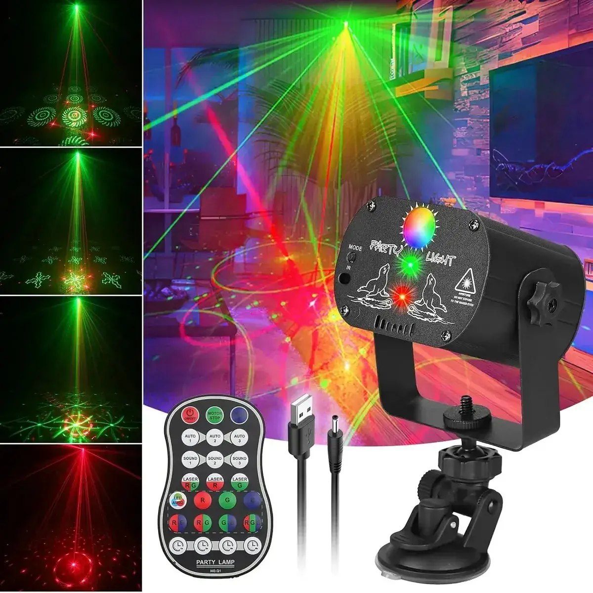 Proyector Láser 1024 Patrones RGB