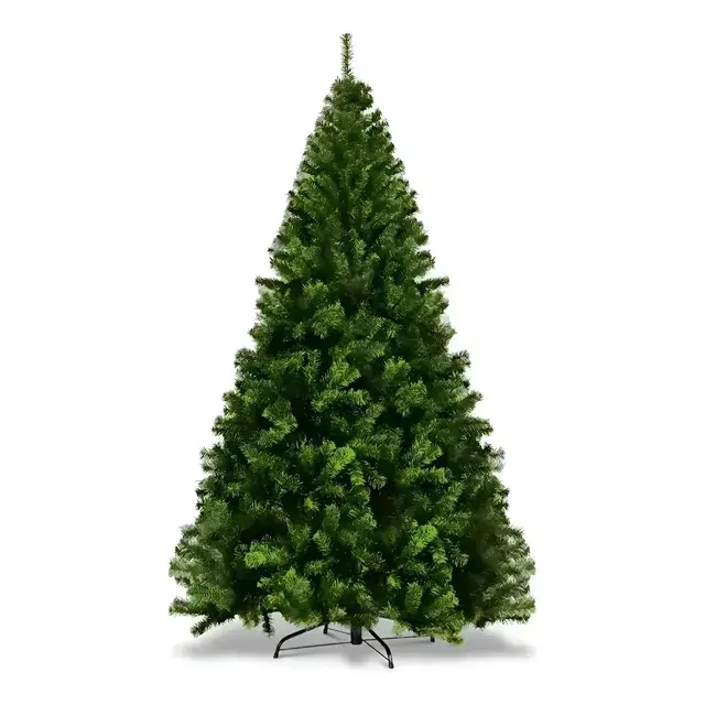 Árbol de Navidad Verde de 210 cm con 1200 Ramas, Fácil de Montar