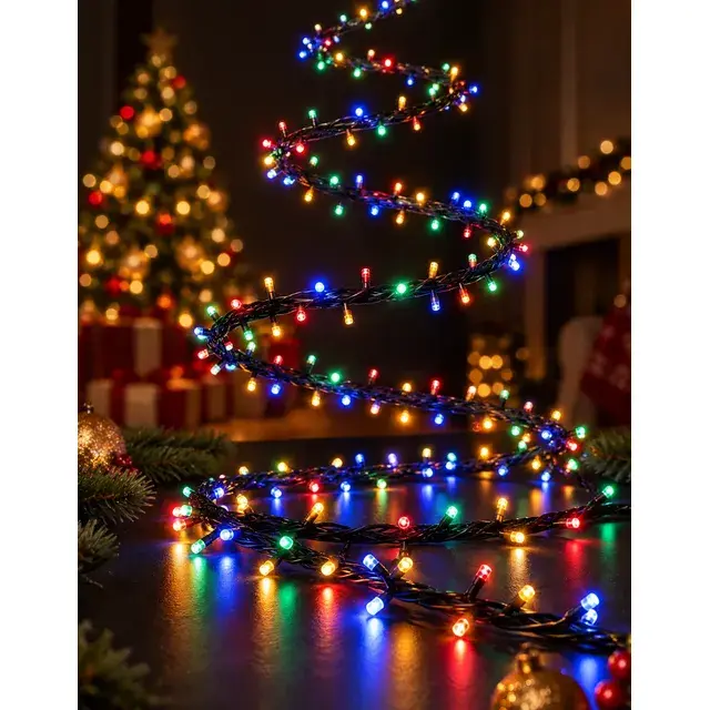 Luces Guirnalda LED Navidad 500 Luces 40m para Árbol Multicolor