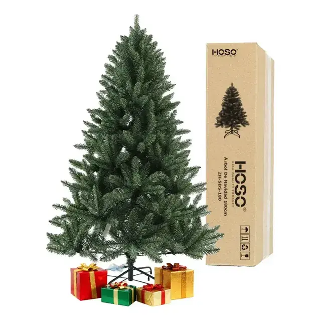 Árbol de Navidad de 1.80 Metros para el Hogar, Color Verde